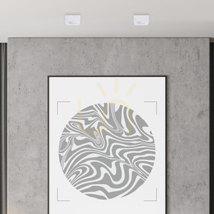 Biała Oprawa Podtynkowa Bali Square White small 4