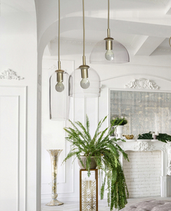 Lampa wisząca Azzardo BLANCA 3 szampańska, trzy szklane klosze AZ3338 small 1