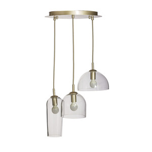 Lampa wisząca Azzardo BLANCA 3 szampańska, trzy szklane klosze AZ3338 small 0