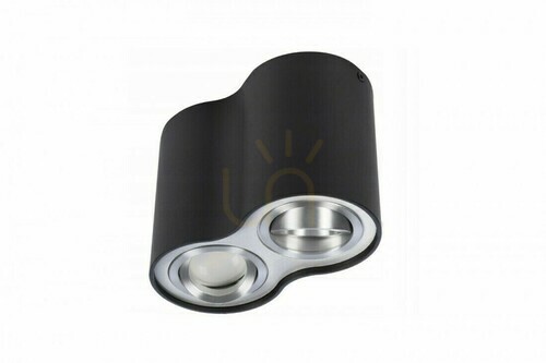 Sprawdź Plafon Azzardo BROSS 2 czarny / aluminium