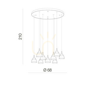 Lampa Wisząca Azzardo DALMATIA 9 small 2