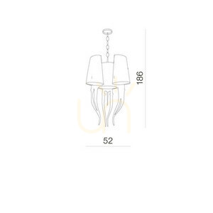 Lampa Wisząca Azzardo DIABLO 3 BIG small 2