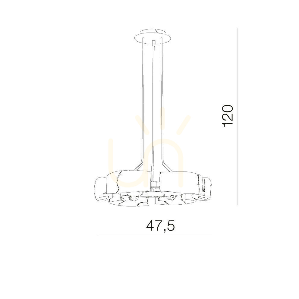 Obejrzyj Lampa Wisząca Azzardo FIONA 6 Lampa Wisząca Azzardo FIONA 6