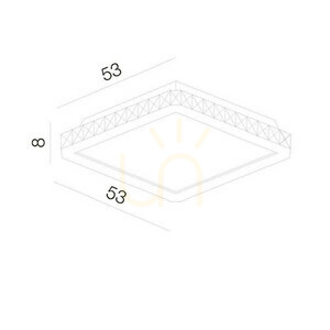 Plafon Azzardo GALLANT 50 SQUARE small 1