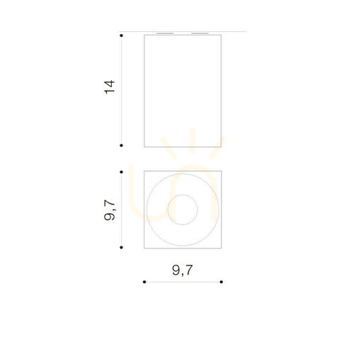 Sprawdź Biała natynkowa oprawa sufitowa Azzardo HUGO AZ0827 GU10 maks. 50 W 14 cm