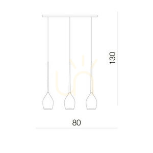 Lampa Wisząca Azzardo IZZA 3 MATT small 2