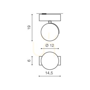 Downlight Azzardo JERRY 1 12V small 2
