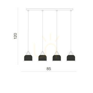 Lampa Wisząca Azzardo MORA 4 LINE small 1