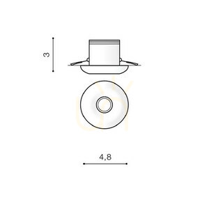 Downlight Azzardo OKA AL 4000K WH small 2