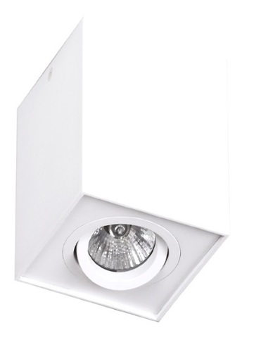 Sprawdź Plafon Max Light Basic Square C0070 biały GU10 1-punktowy 9,5x9,5 cm