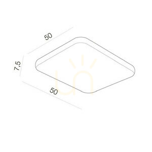 Plafon Azzardo QUADRO 50 LED CCT 2 Plafon Azzardo QUADRO 50 LED CCT small 2