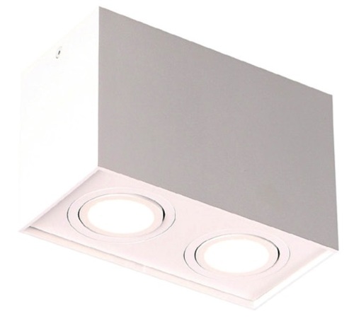 Sprawdź Plafon Max Light Basic Square II biały 2xGU10 C0088