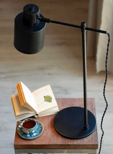 Sprawdź Lampka biurkowa Max Light Black T0025 czarna metalowa E27 60W