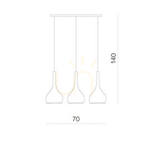 Lampa Wisząca Azzardo SOUL 3 2 Lampa Wisząca Azzardo SOUL 3 small 2