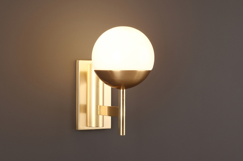 Sprawdź Kinkiet Max Light Dallas złoty szkło mleczne metal E14 1x40W W0207