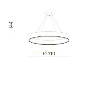 Lampa Wisząca Azzardo SOLVENT R 110 WH + REMOTE CONTROL small 2