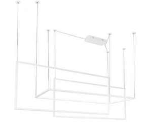 Lampa wisząca Max Light Geometric biała 3-punktowa LED 145 cm P0272 small 0