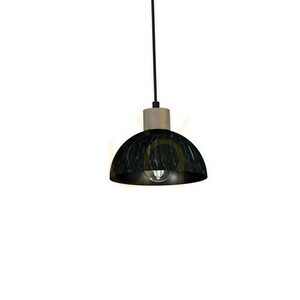 Czarna Lampa Wisząca Erik Sawn Black/Patinated Wood 3 Xe27 small 3