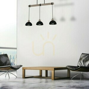 Czarna Lampa Wisząca Erik Sawn Black/Patinated Wood 3 Xe27 small 6
