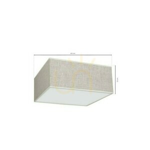 Biała Lampa Sufitowa Lino Biel / Len 2x E27 small 6