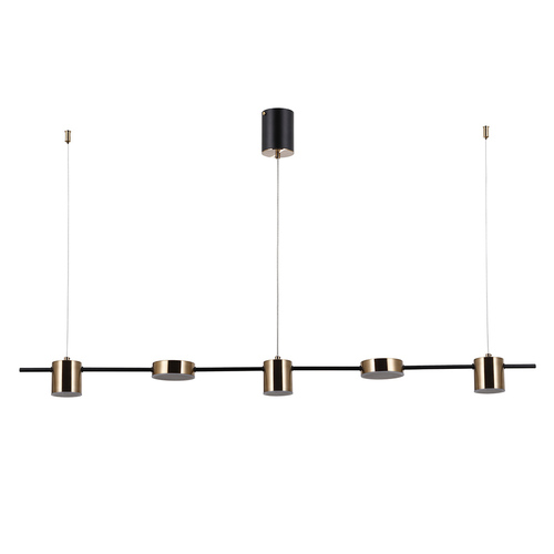 Sprawdź Lampa wisząca Italux Remdal 5xLED 3000K mosiądz biały PND-16374-5-BK-3K