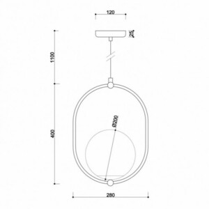 Lampa wisząca Ummo Koban B small 2