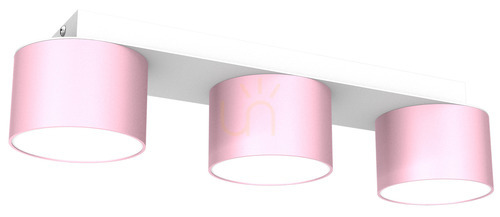 Sprawdź Różowa Lampa Sufitowa Dixie Pink/White 3x Gx53