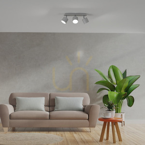 Biała lampa sufitowa MiLAGRO Dixie MLP7596, 3×GX53 small 4