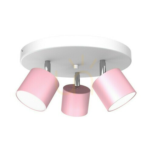 Sprawdź Różowa Lampa Sufitowa Dixie Pink 3x Gx53