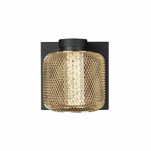 Sprawdź Kinkiet Max Light Mesh W0293 złoty LED 12x12 cm 3000K