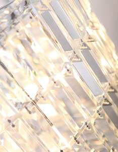 Lampa wisząca Max Light Puccini P0266 chrom kryształowa 40 cm 11x40W small 3
