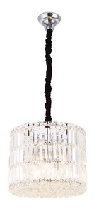 Lampa wisząca Max Light Puccini P0266 chrom kryształowa 40 cm 11x40W small 0