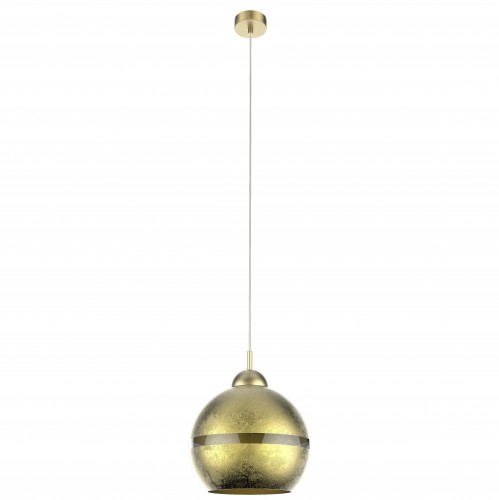 Sprawdź Lampa wisząca Keter Lighting LUX GOLD 116, złota, szkło, 25 cm, 1×E27