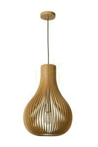 Lampa wisząca Lucide Bodo 38 cm drewniana Japandi 01400/38/72 small 1