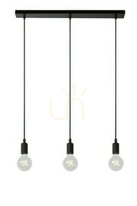 Lampa wisząca Lucide FIX czarna 3xE27 75 cm metal silikon 08408/03/30 small 0