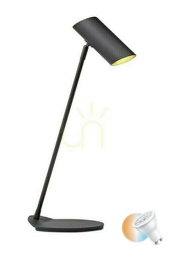 Sprawdź Lampa biurkowa Lucide Hester antracyt LED GU10 7W 19600/01/30