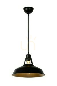 Lampa wisząca Lucide BRASSY/BIS czarna metalowa vintage loft E27 31 cm 43401/31/30 small 0