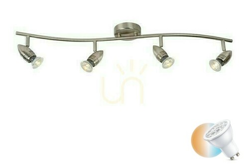 Sprawdź Reflektorek Lucide CARO-LED 13955/20/12 srebrny LED GU10 4-punktowy