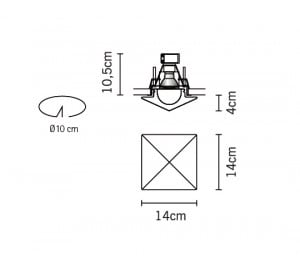 Oczko Fabbian CHEOPE Faretti 7W GU5,3 - Mleczny - D27 F08 01 1 Oczko Fabbian CHEOPE Faretti 7W GU5,3 - Mleczny - D27 F08 01 small 1