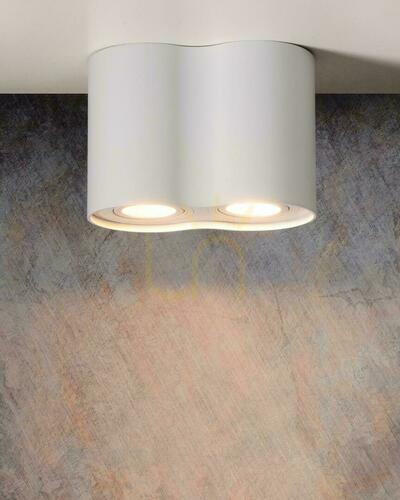 Sprawdź Downlight Lucide TUBE 2xGU10 biały aluminiowy 50W IP20 22952/02/31