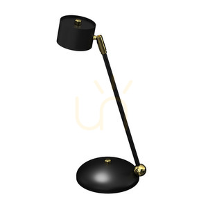 Czarna Lampka Biurkowa Arena Black/Gold 1x Gx53 small 2