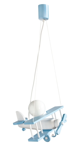 Sprawdź Lampa wisząca Samolot mały błękitno-biały 1041029 Hellux
