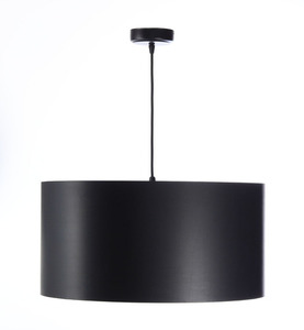 Lampa wisząca czarno srebrna 50cm LEXIE E27 60W latex, satyna 2 Lampa wisząca czarno srebrna 50cm LEXIE E27 60W latex, satyna small 2