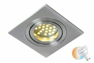 Oczko sufitowe wpuszczane Lucide TUBE GU10 srebrne 22955/01/12 small 0