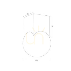 Plafon ARGON AUSTIN opal mat czarny mat 4713 small 3