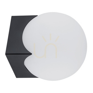 Kinkiet ARGON AUSTIN opal mat czarny mat E14 4715 small 1