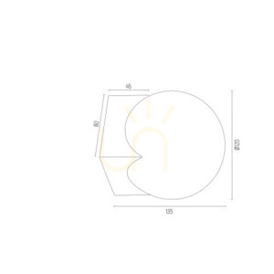 Kinkiet ARGON AUSTIN opal mat czarny mat E14 4715 small 3