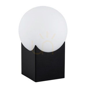 Lampa stołowa ARGON AUSTIN opal mat czarny mat SKU 4721 small 1