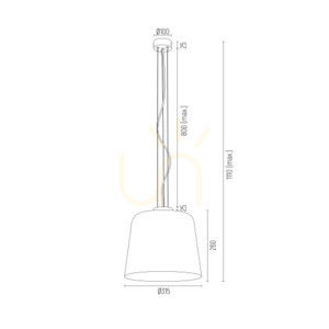 Lampa wisząca ARGON BERKLEY opal mat mosiądzowana E27 4689 small 5