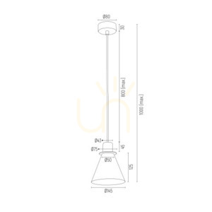 Lampa wisząca Argon Beverly błękit mat chrom SKU 4683 small 6